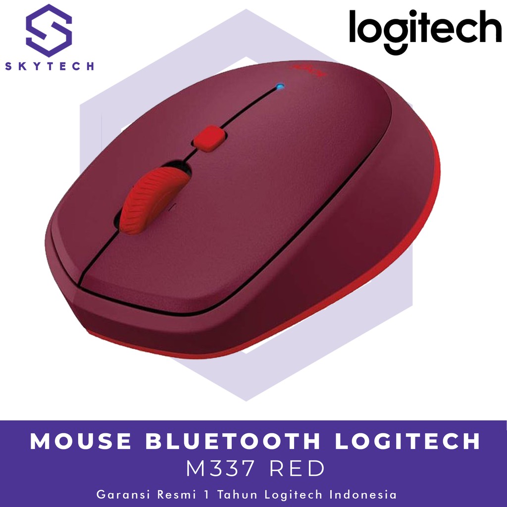 MOUSE WIRELESS LOGITECH M337 RED ORIGINAL GARANSI RESMI