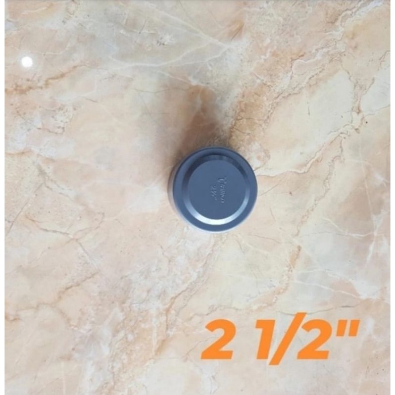 Dop pvc TRILLIUN 2 1/2" - Cap - Tutup pipa pvc 2 1/2 inch TRILLIUN