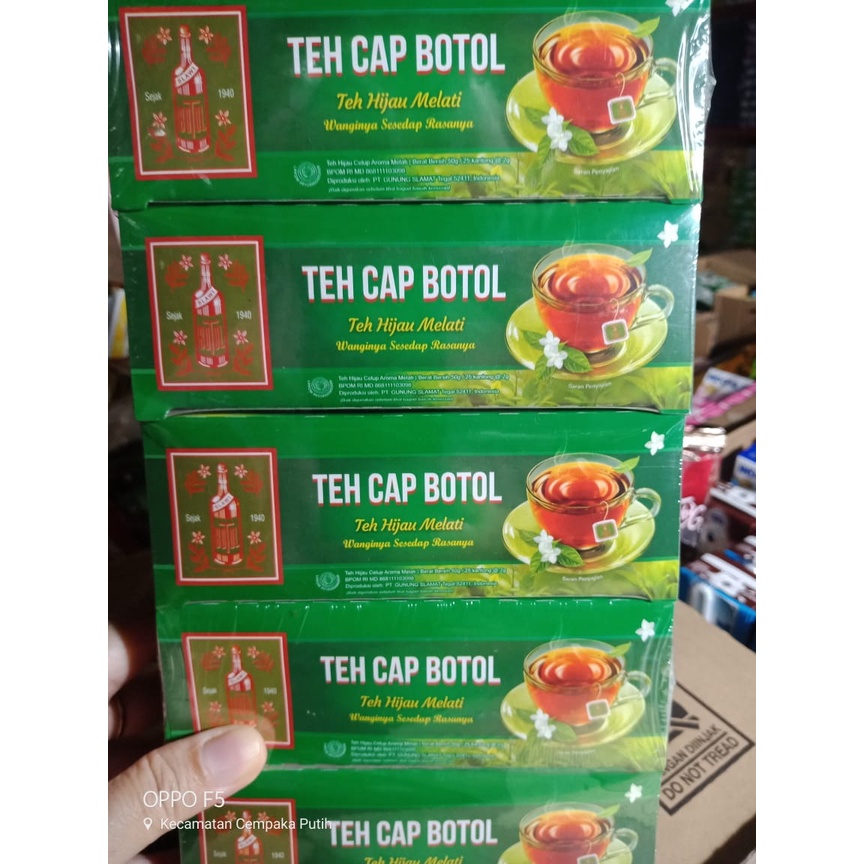 Teh Celup Cap Botol Hijau Box isi 25 Kantung