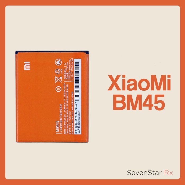 Baterai Batre Battre Battery Xiaomi Redmi Note2 100% Note 2 BM45