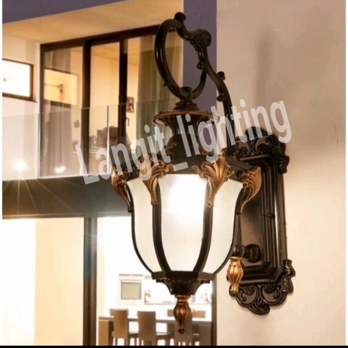 ⭐Garansi⭐Lampu dinding outdoor-lampu hias mewah gold antik - gold antik - gold antik
