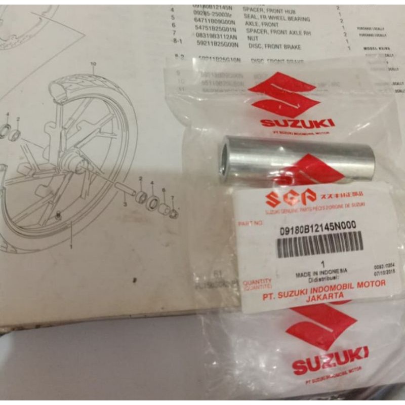 SPACER RODA DEPAN SUZUKI SATRIA FU150 SATRIA FU150 INJEKSI ORI SGP