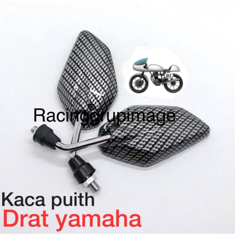 Spion Jupiter Mini karbon tangkai chrome Spion yamaha mini karbon