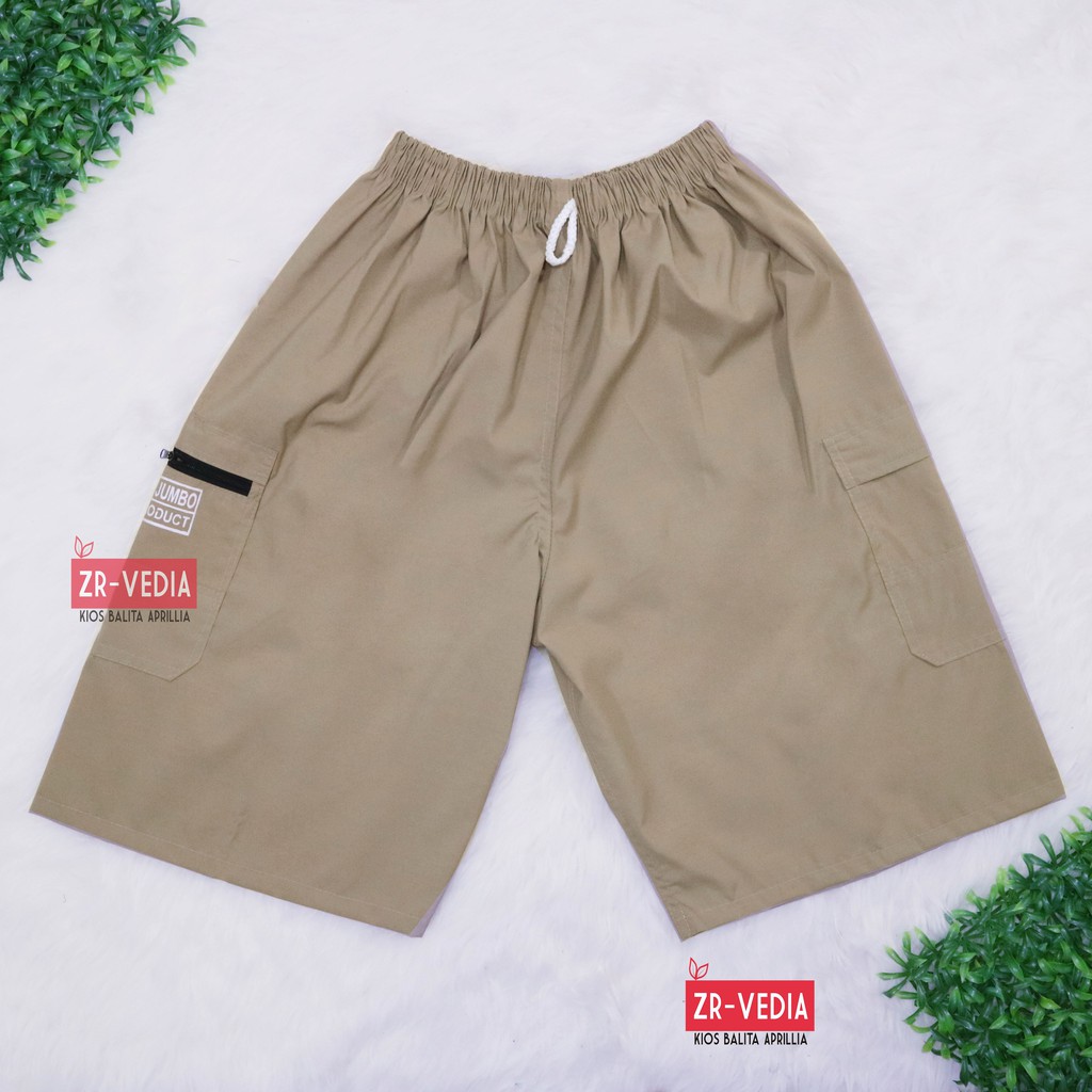 (KODE JK) Celana Kantong Dewasa Polos Resleting SUPER JUMBO/ Santai Olahraga Fitness Boxer Kolor