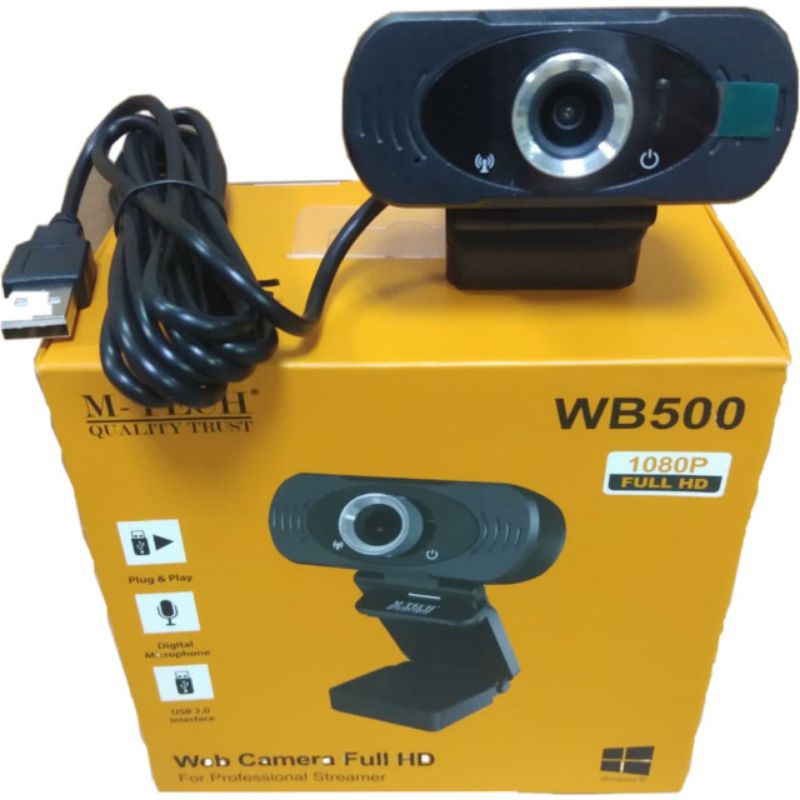 M-Tech WB500 Webcam USB HD 1080P