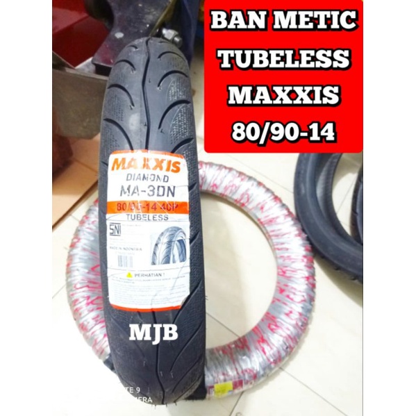 ban metic maxxis diamond tubeless 80/90-14 tubles ban honda beat vario mio fino spacy xeon nex spin 