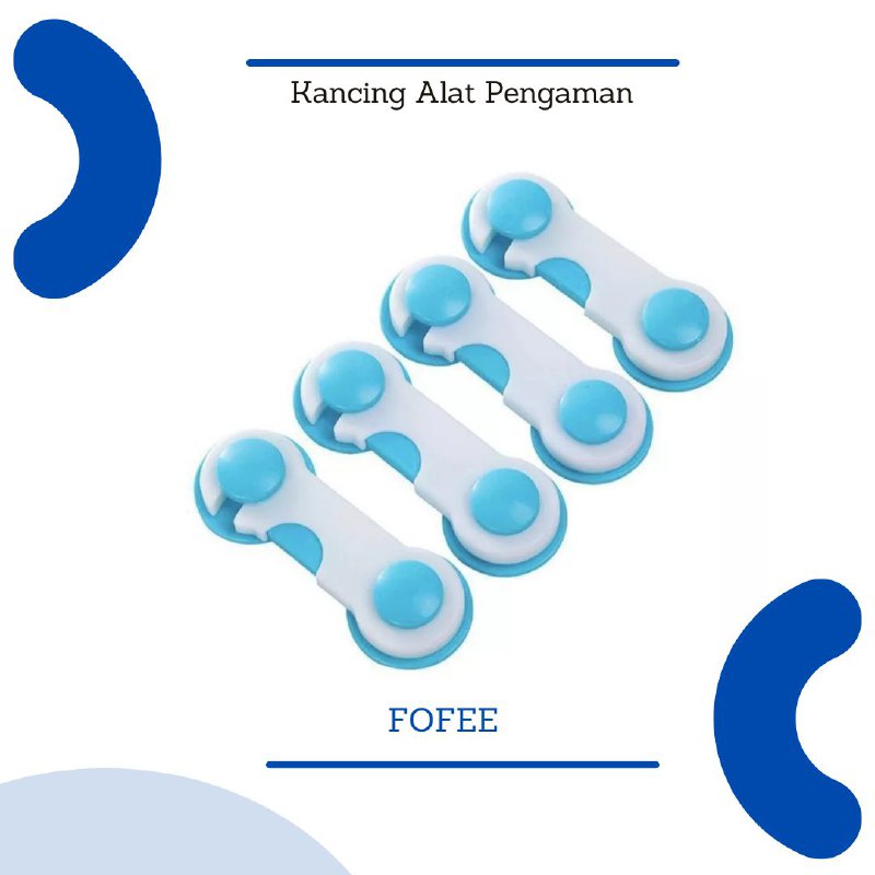 [IMPORT] - KANCING Alat pengaman kunci Lemari laci Safety Lock pengaman anak - Plastik