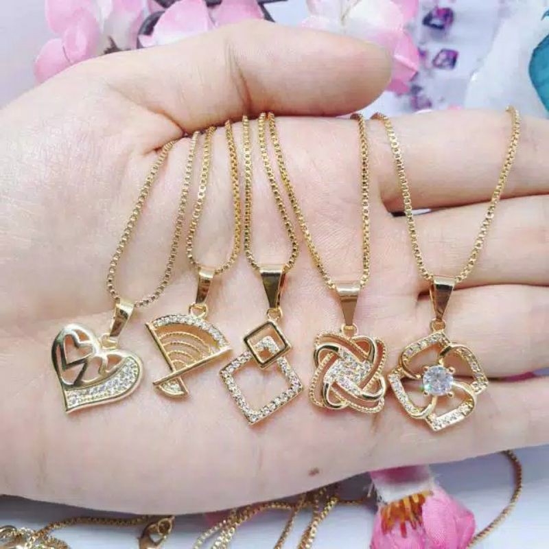 [1lusin Random]12pcs kalung dewasa +liontin