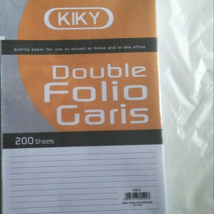 

Kertas / Kiky Double Folio Bergaris Kiky Isi 200 Lembar