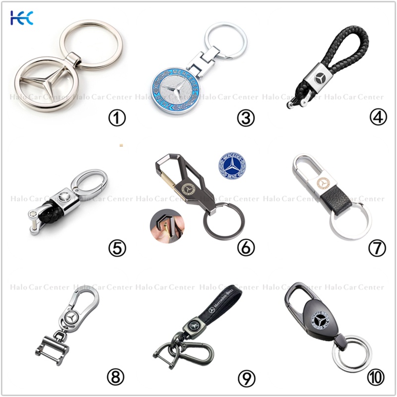 【Ready Stock】Alloy Metal Logo Motorcycle Keychain Car keychain SET for Benz
