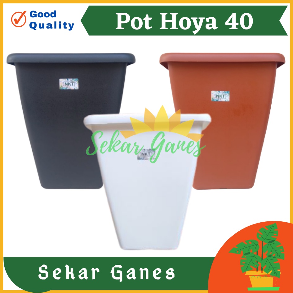 Pot Kotak Tinggi NKT HOYA 40 Putih Hitam Coklat Merah Bata Terakota Teracotta Teracota Untuk Bunga Tanaman Pot Tinggi Plastik Hitam Besar 30 50 Cm Murah Besar Mirip Pot Tawon Pirus 30 35 Putih Pot Yogap 25 30 Tebal