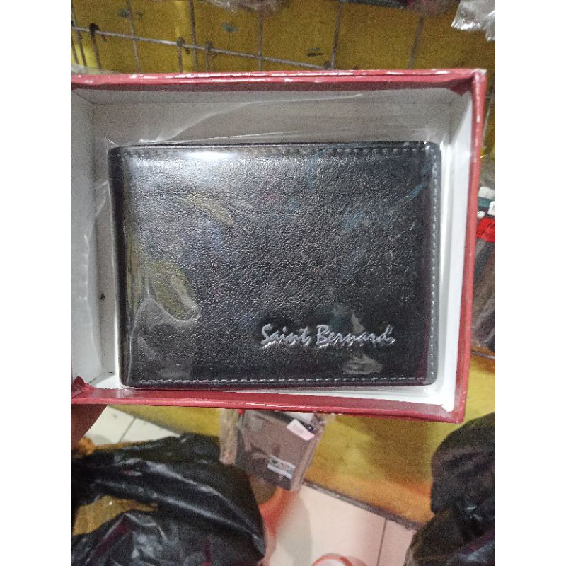 {COD} Dompet Kulit Pria Asli  Cokelat Model Kecil Mini Slim Wallet 100% Kulit Asli Garut