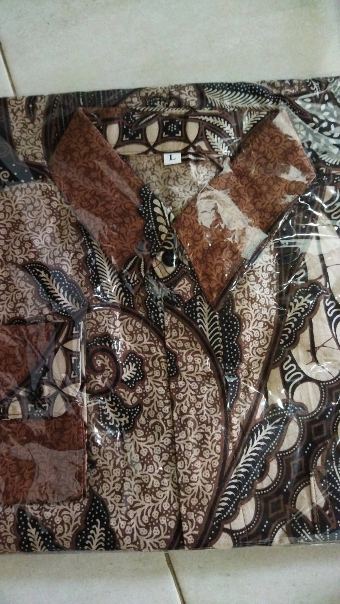 Baju Batik Pria Slimfit Big Size M L Xl Xxl Atasan Kemeja Batik Lengan Panjang