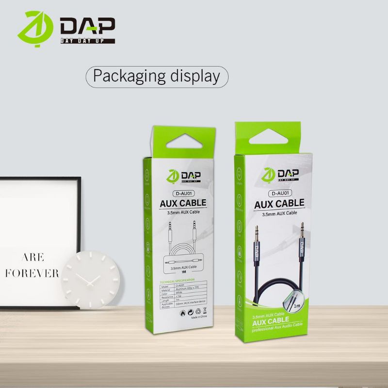 DAP Kabel Audio AUX 3.5mm 100cm D-AU01