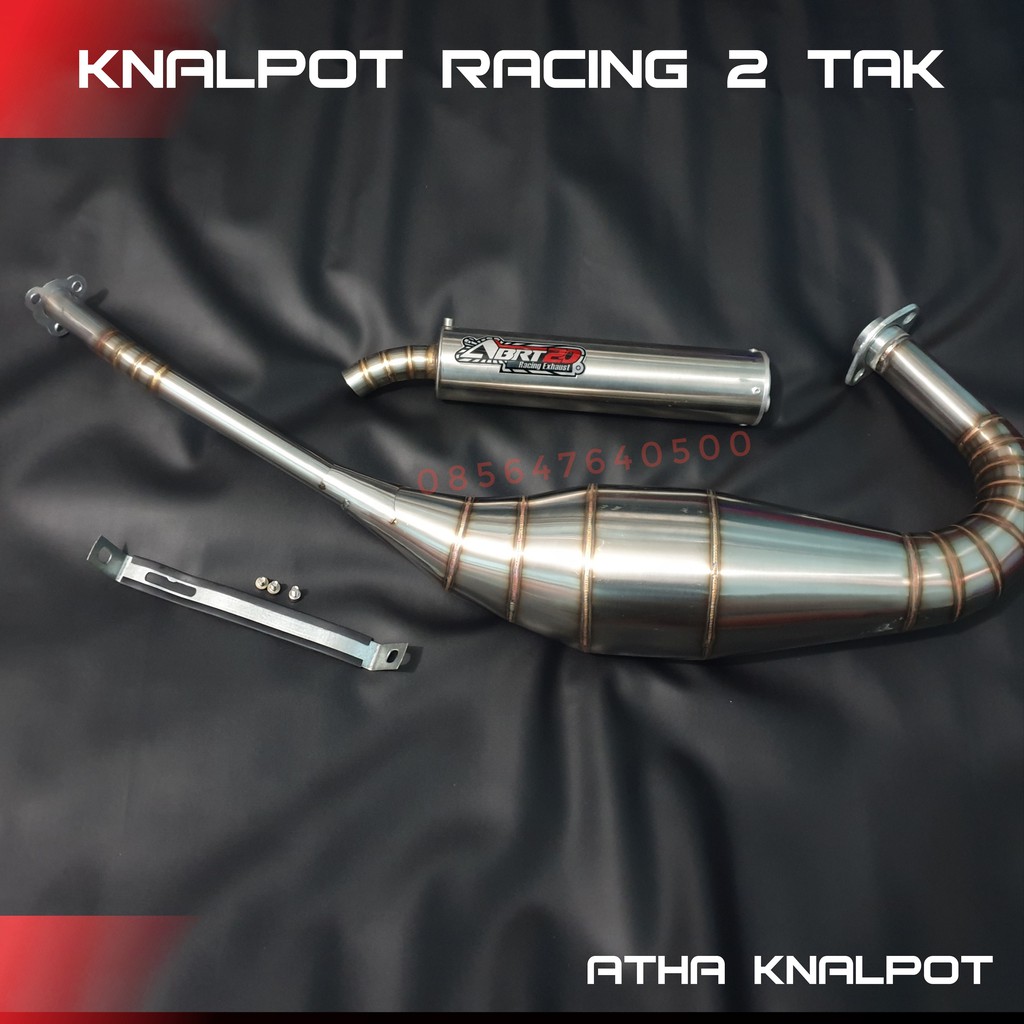 Knalpot ABRT20 Ninja R RR SS 2tak Stainless Abrt Leher C