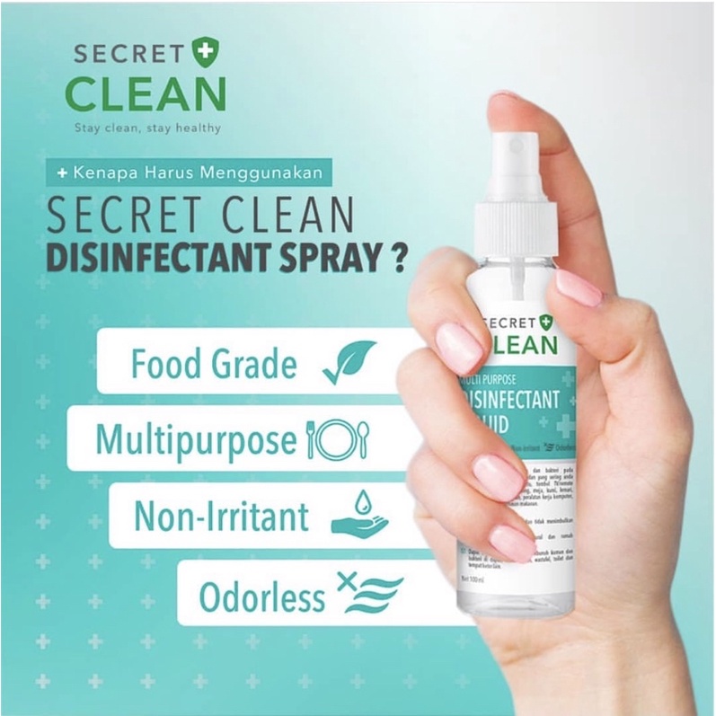 Secret Clean Multipurpose Disinfectant Liquid 60ml / 100ml