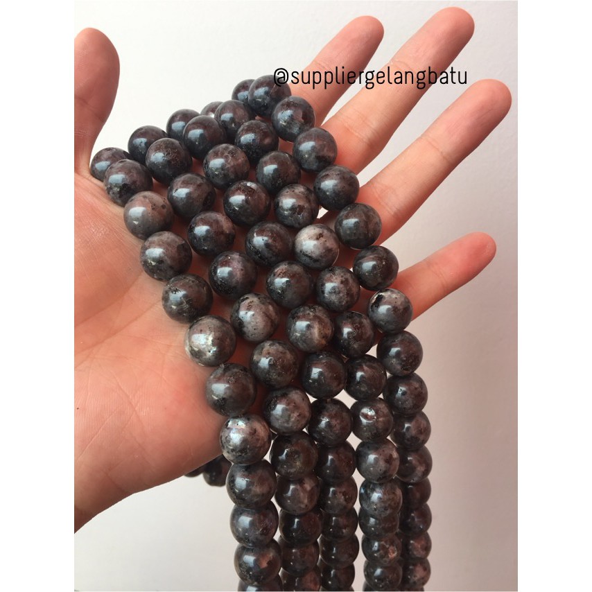 supplier batu abu labrador kilap 14mm labradorite bongkah akik alat beading kilap akik poles rawat