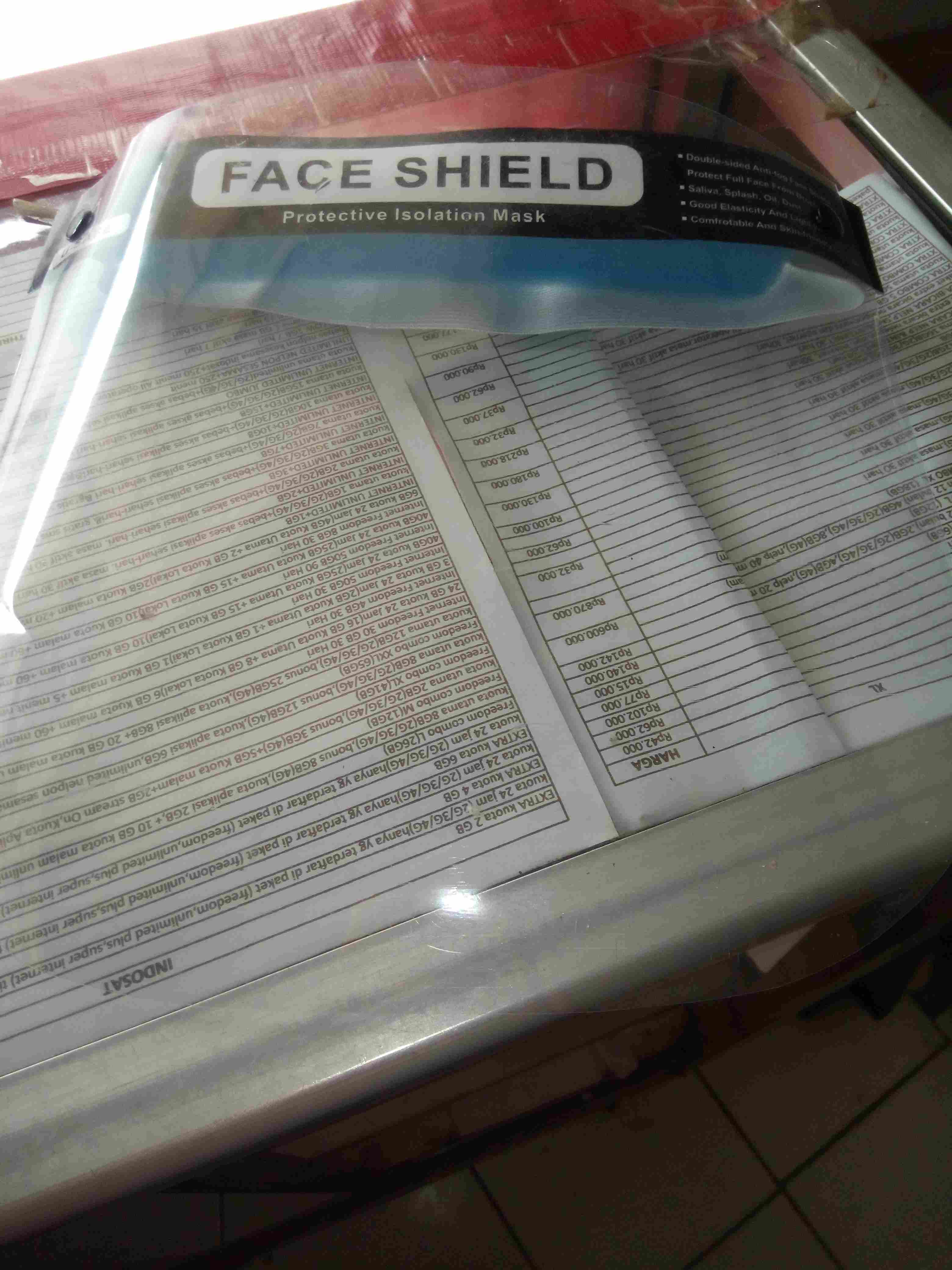 Face Shield Dinamis Buka Tutup Pelindung Wajah