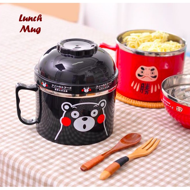 Lunch Mug Tempat bekal berbentuk mug besar bahan stainless