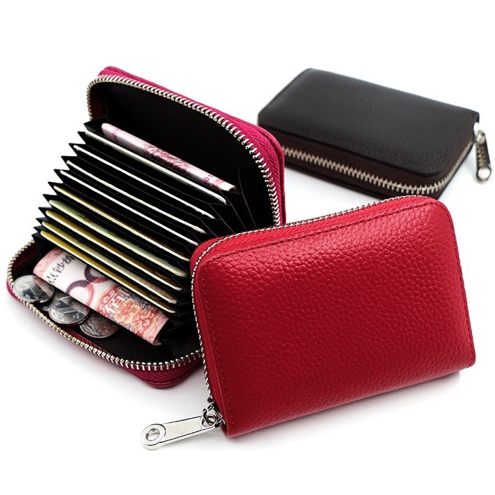 Dompet Kartu Card Holder Kulit Organizer ANTI RFID Impor - CH009