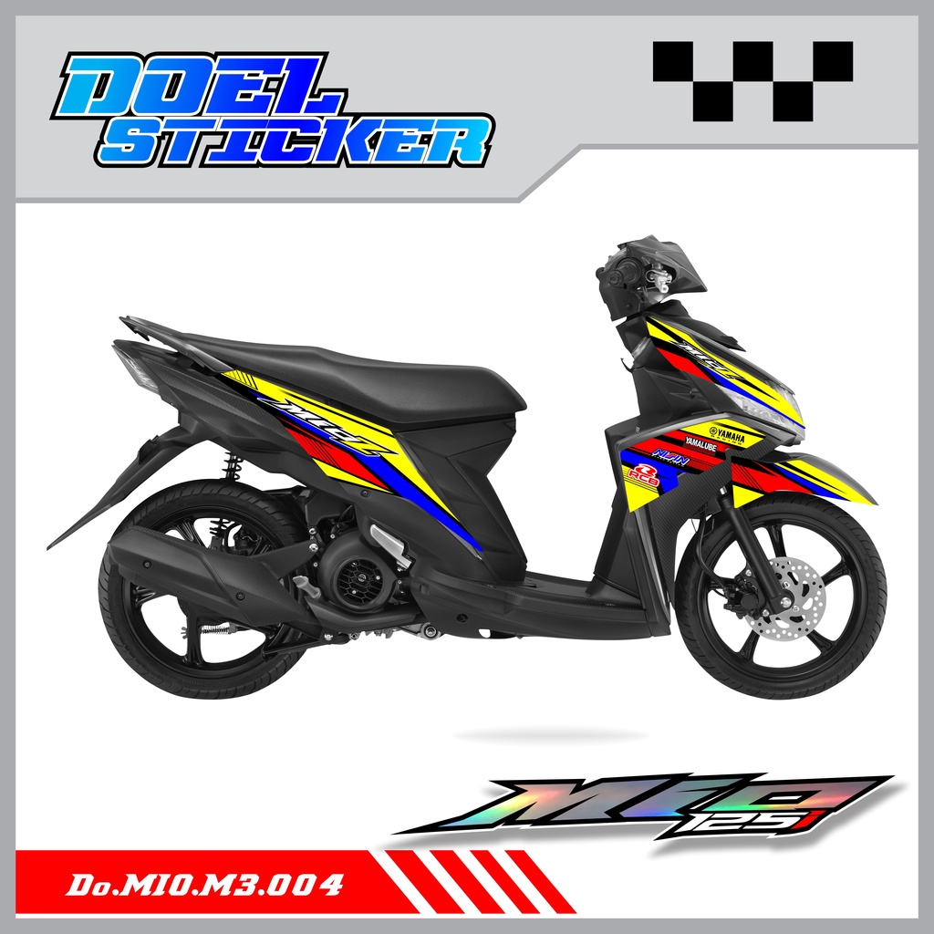 Sticker Striping Mio M3 , Mio Z , Mio 125 List Variasi Hologram pelangi,Crome Doel 004