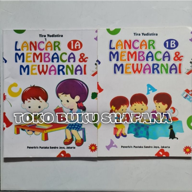 Buku Anak - Lancar Membaca &amp; Mewarnai 1A &amp; 1B