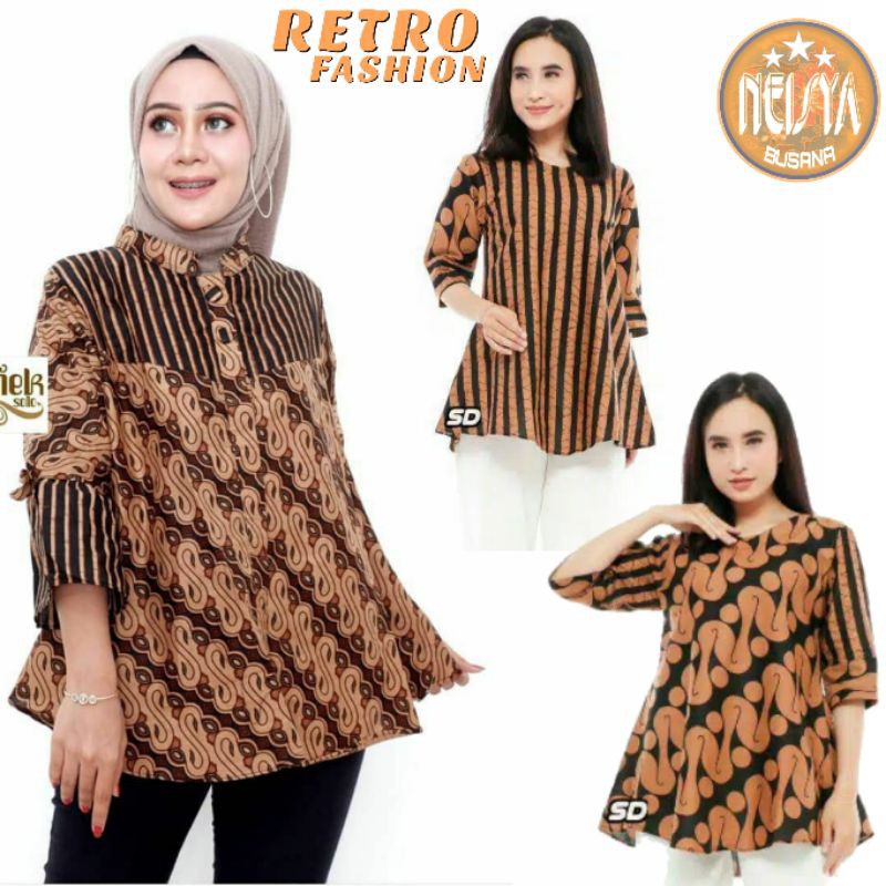 Suplier Tey-17 Batik Wanita Asj Sa Hrb026 Kenongo Kemeja Tosca Pendek 1gJxpObhGM8Ejd