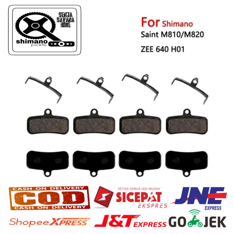 brakepad brake pads kampas rem sepeda shimano saint M810 M820 ZEE M640 Quadiem hidrolik disc brake