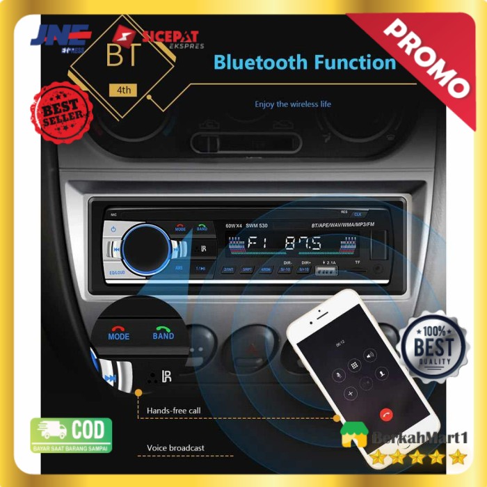 Taffware Tape Audio Mobil Bluetooth Car MP3 Player - JSD-530