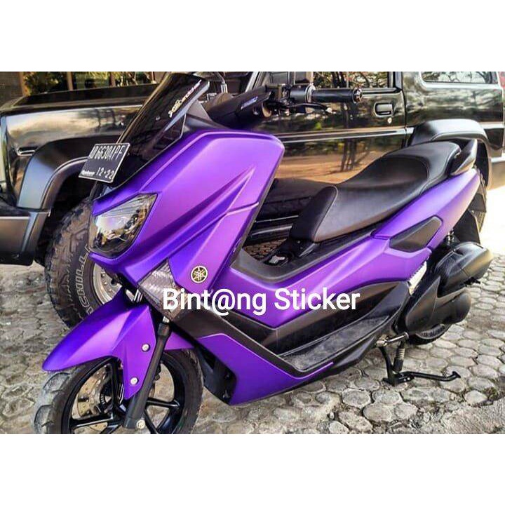 skotlet motor ungu chrome stiker skotlet motor Nmax ungu chrom metalik