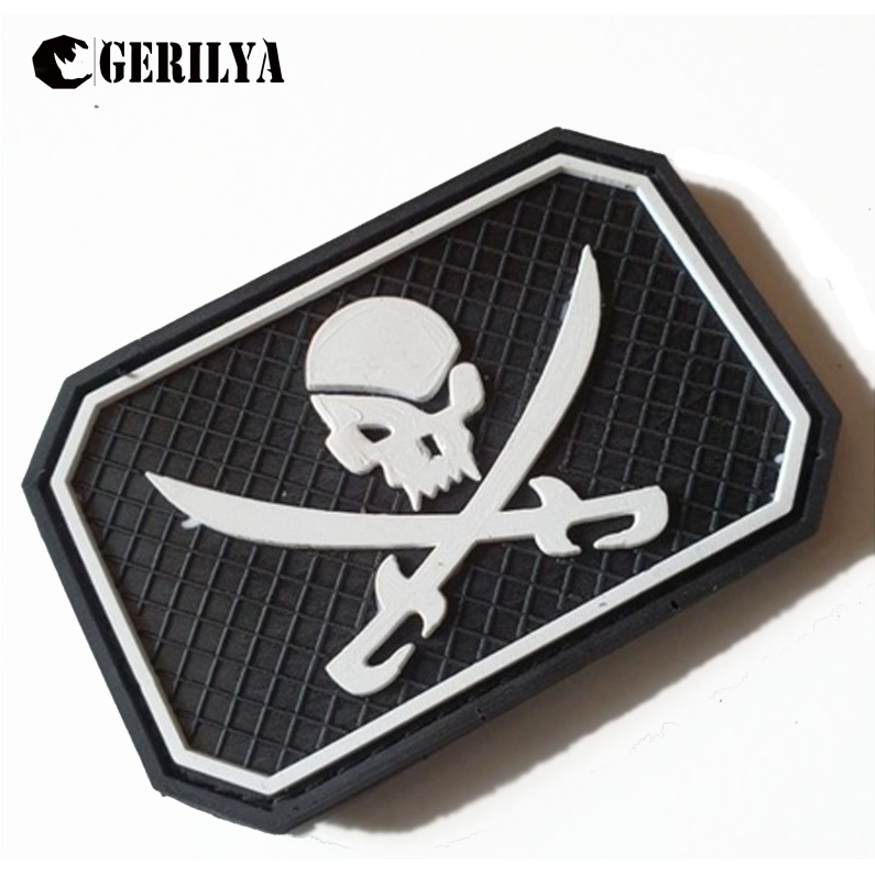 Patch Karet Tengkorak Pirates Gerilya