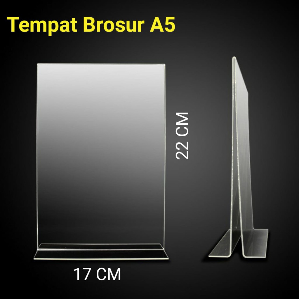 TENT HOLDER A5 / TEMPAT BROSUR 17 X 22