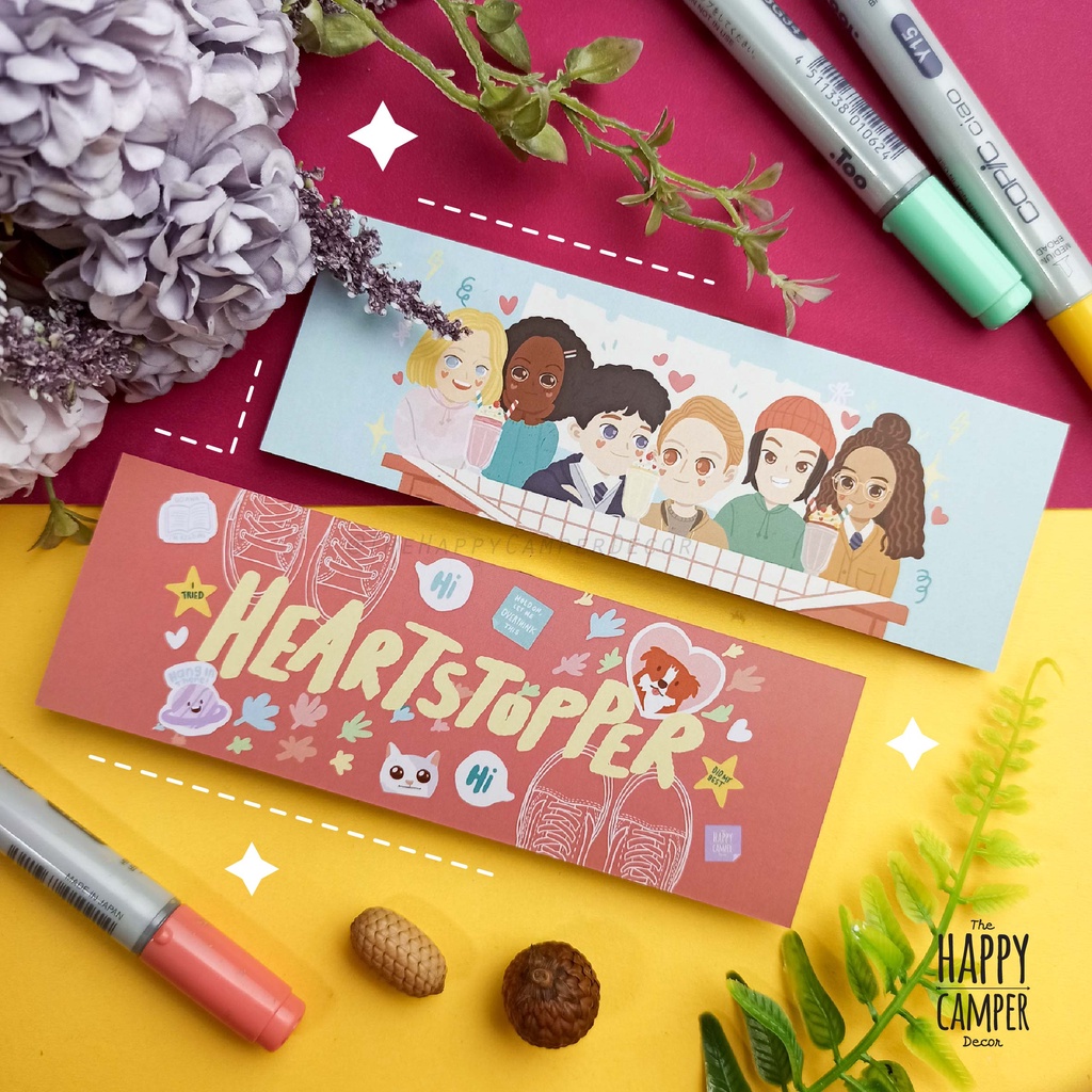 

Chibi Heartstopper Double-Sided Bookmark - Peach