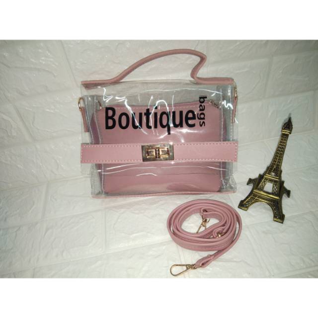 BOUTIQUE BAG - TAS TRANSPARAN - TAS BENING - SELEMPANG BOUTIQUE-TAS MURAH