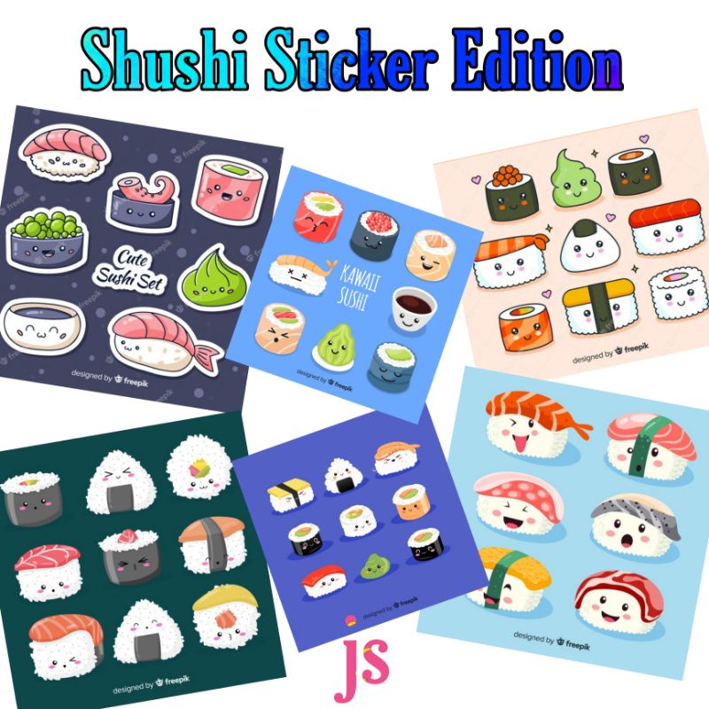 

Shushi sticker karakter stiker cute (BACA DESKRIPSI !!!)