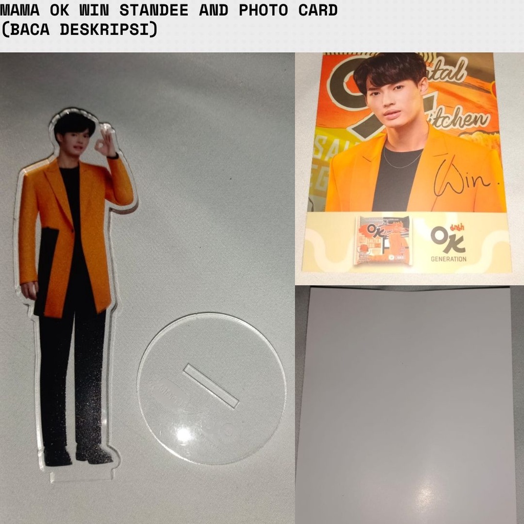 MAMA OK WIN STANDEE AND PHOTO CARD