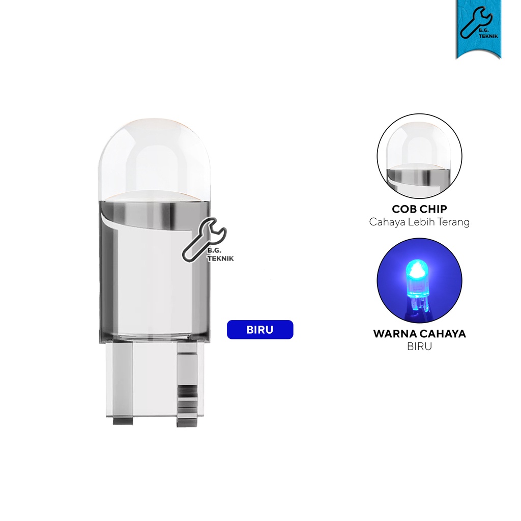 Lampu LED Resin Full Kaca Sein / Senja T10 Universal