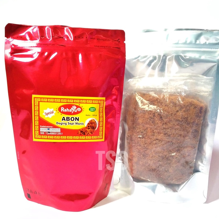 

ABON SAPI MANIS RAHAYU 100 GRAM - DAGING SAPI GEPUK DAGING SUWIR RASA MANIS - MAKANAN SIAP SAJI SIAP