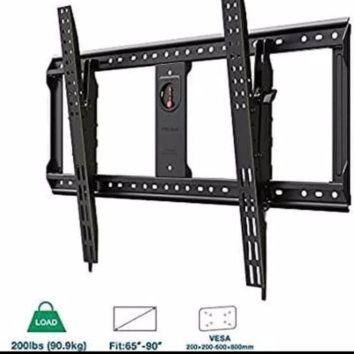 Bracket TVLED Curved UHD 65&quot; Sampai 100&quot; DF90-T Water Pass Import
