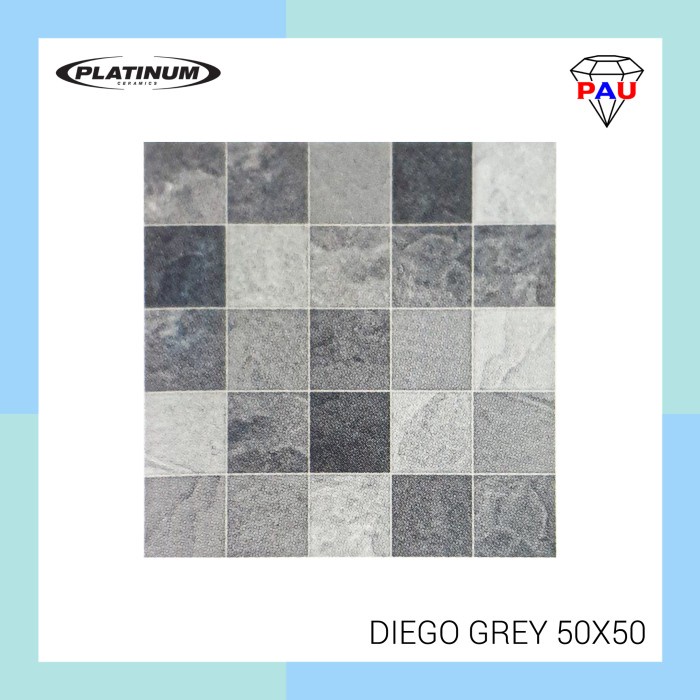 Keramik Lantai PLATINUM 50x50 DIEGO - Grey