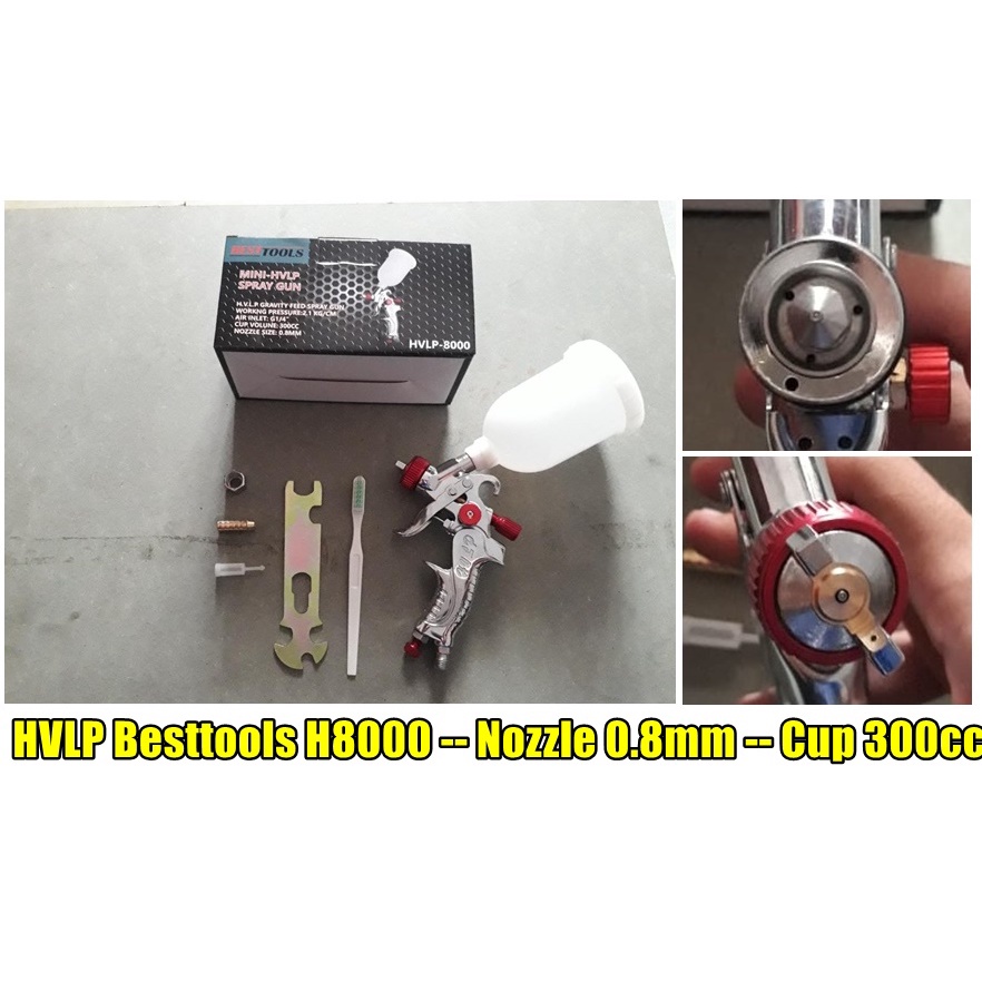 Jual Besttools H Premium Mini Hvlp Spray Gun Hvlp Mm Cc Hvlp H Upgrade Dari