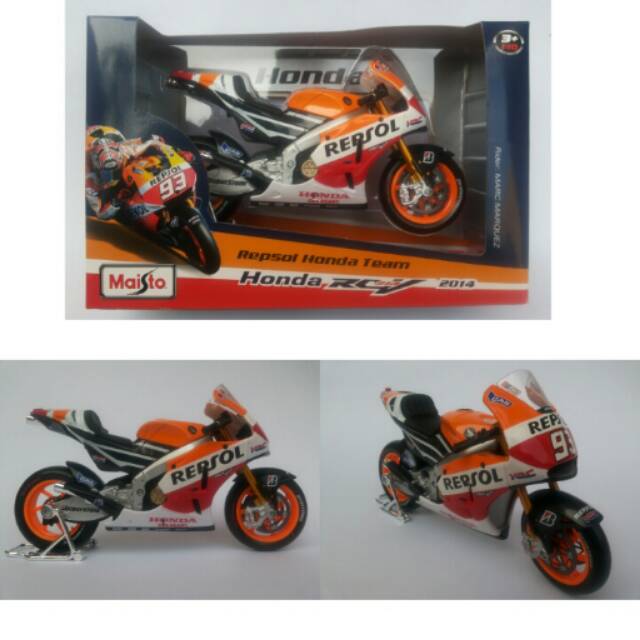 Diecast Miniatur Motogp Repsol Honda 2014 Marc Marquez