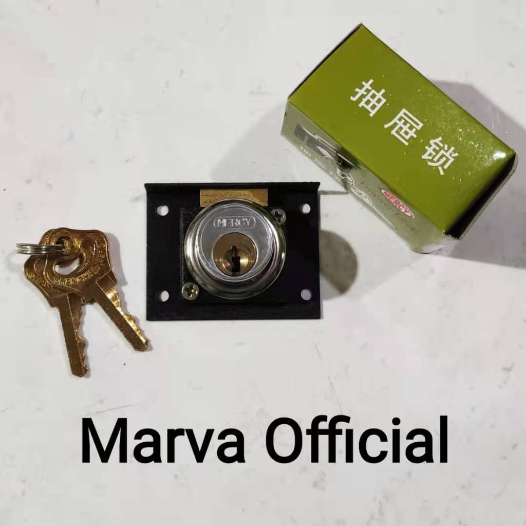 kuci laci mercy ASLI drawer lock kunci laci 502 kunci hitam besar loker kunci lemari bukan kunci lac