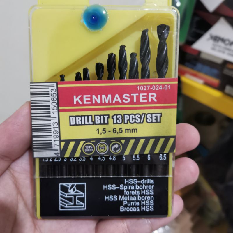 Jual Mata Bor Set Pcs Kenmaster Mata Bor Besi Bor Kayu Drill Bit Set