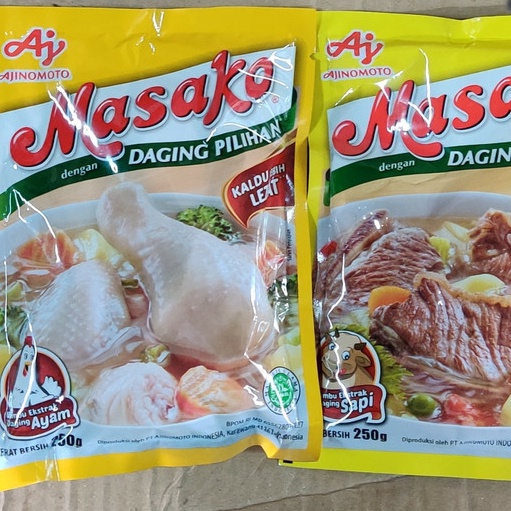 

NEW Masako Sapi / Ayam 250gr Bumbu Penyedap Rasa Ajinomoto Sachet 250 gram - sapi