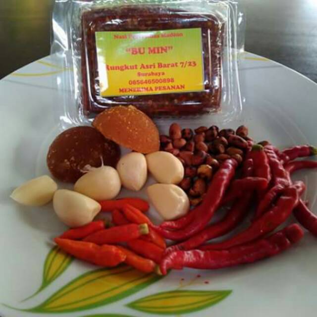 

Sambel pecel khas madiun "bu min