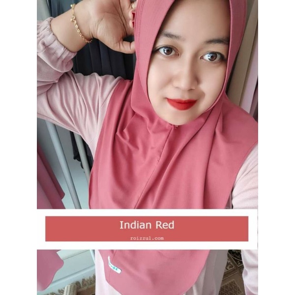 HIJAB RIANA TERNYAMAN-Indian red
