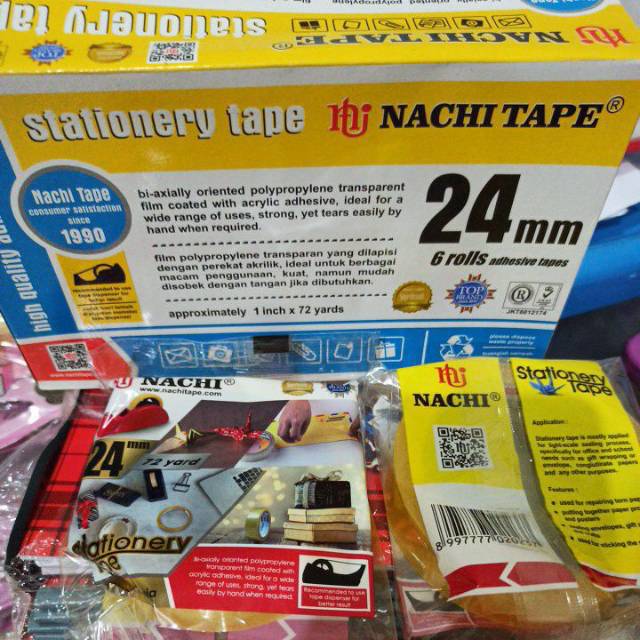 

Isolasi 1 inch NACHI TAPE / Solatip nachi 24 mm 1"x72 yards