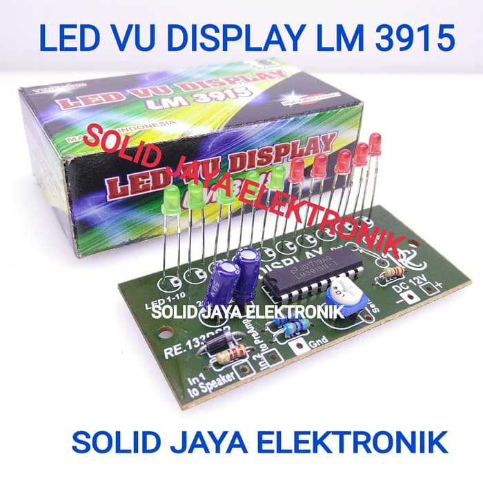 LED VU DISPLAY LM3915 RANIC LM 3915 LAMPU LED VU LAMPU VU DISPLAY 508