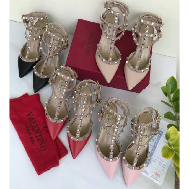 Sepatu Wanita Valentino Heels Mirror Quality